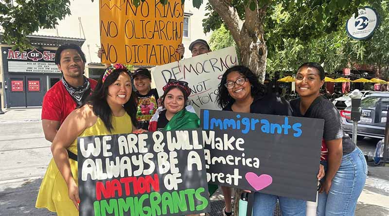 Unions join pro-democracy advocates for No Kings rally