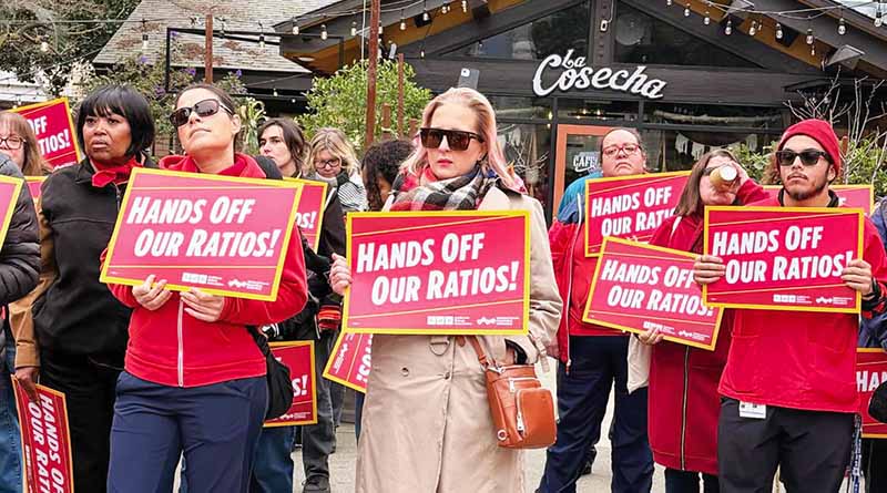Nurses march in Sacramento for safe staffing