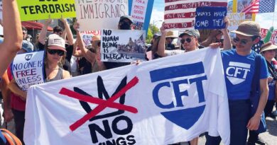 Union members take center stage at No Kings rally